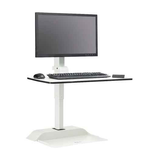 Safco Soar Electric Desktop Sit/Stand -Single Monitor Arm - 2192WH