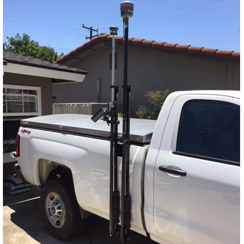 Photographs of Outrigger Double GPS Pole Truck Mount - Out-1A-DBL