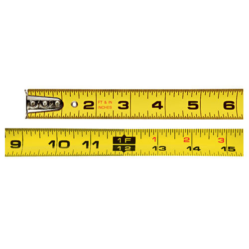 Keson Toggle Series 16 ft Short Tape Measure Feet, Inches, 8ths