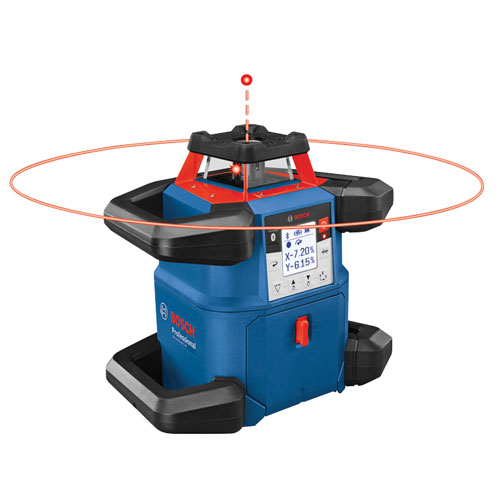 Bosch 18V REVOLVE4000 Horizontal and Vertical Rotary Laser Kit - CORE18V Battery (GRL4000-80CHVK)